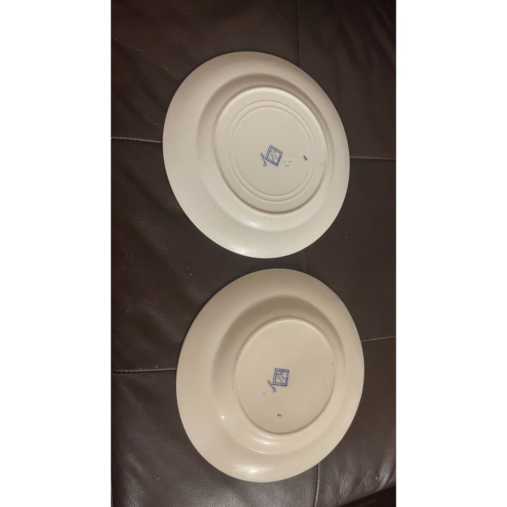Vintage Ridgway Semi China England Blue Willow Salad Plates 8” Set of 2 - Picture 7 of 9